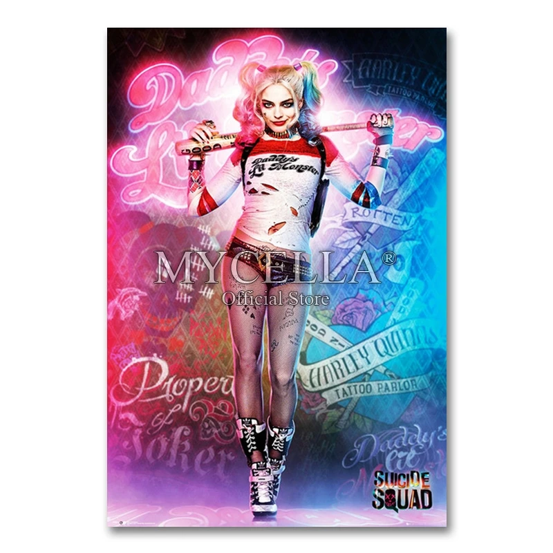 5D Diy Алмазная картина Harley Quinn отряд самоубийц супергерой Алмазная вышивка фильм сексуальная картина мозаика украшение дома - Цвет: A