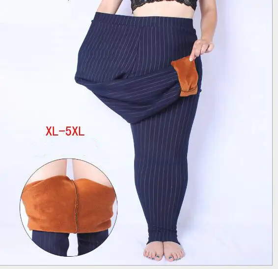 

Thick High Elastic Soft Black blue Legging Large size 3XL- 5XL Women All-match Pants Plus Size Women Leggings For Winter Y047