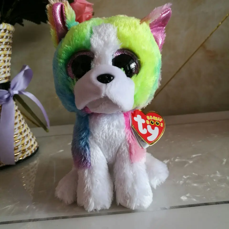 Buy ISLA rainbow dog TY BEANIE BOOS 15CM 6" BIG EYE