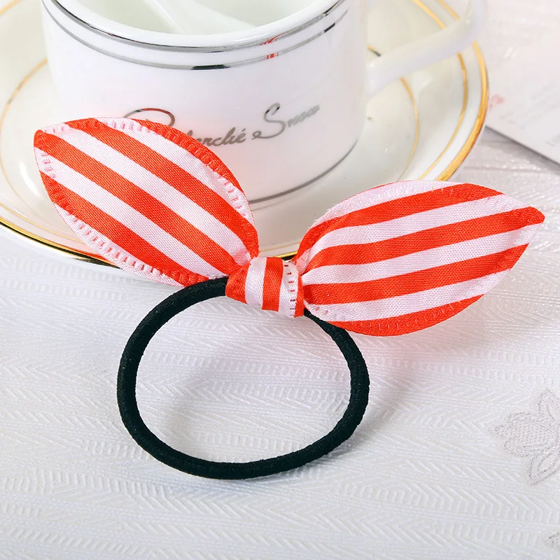 

300pcs/lot New Gift Girls Cute Bow Elastic Hair Bands Headwear Scrunchies Rubber Bands Headbands Hair Accessories FQ25