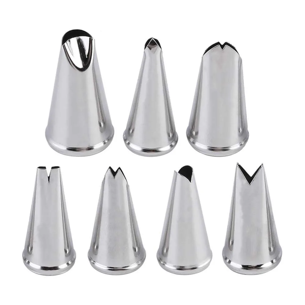 7pcs/Set Stainless Steel Piping Nozzles Baking Tools Sphere Ball Shape