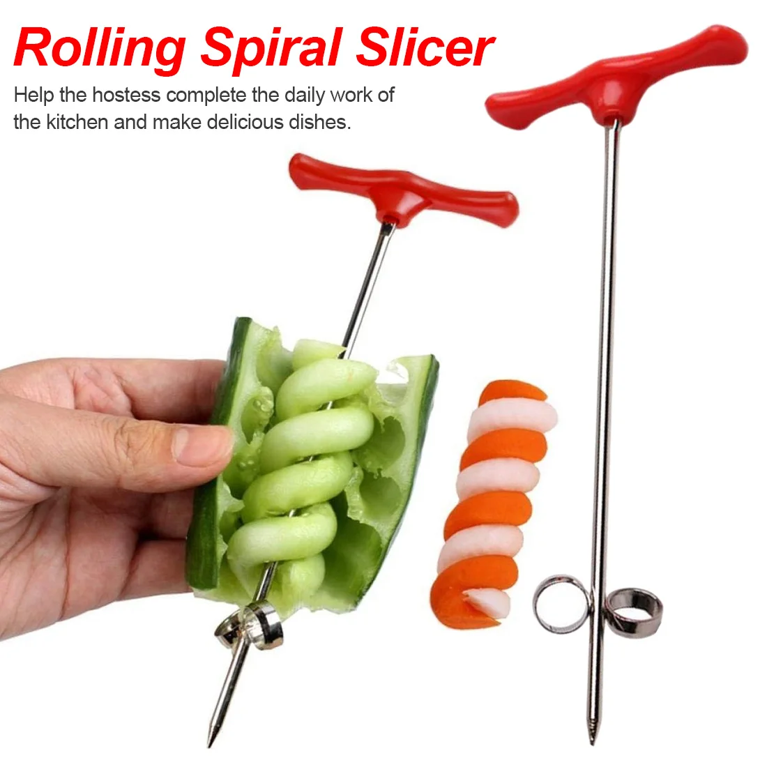 

1pc Cutting Models Potato Cutter Cooking Accessories Carrot Spiral Slicer Kitchen VegetableHome Gadgets Spiral Slicer Cutter