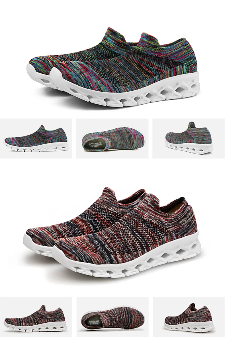 New Light Sneakers Breathable Mesh Socks Shoes Sports Men Women Couples Soft Stretch Non-slip Sneakers MD Flat Running Shoes (15)