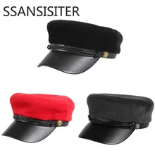 Унисекс, черные плоские темно-синие Шапки, кожаная замшевая Лоскутная Кепка для женщин и мужчин, модные береты, шапки, уличный стильный берет, кепка s газетная Кепка