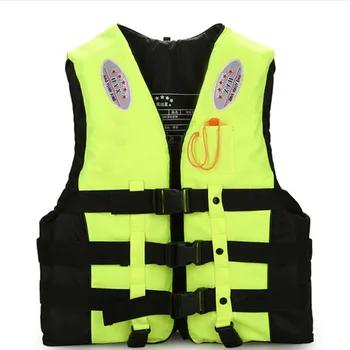 

L-XXL Men Fishing Life Vest Water Sports Life Jacket With Whistle Safety Waistcoat Survival Vest for Swimming Boating Drifting