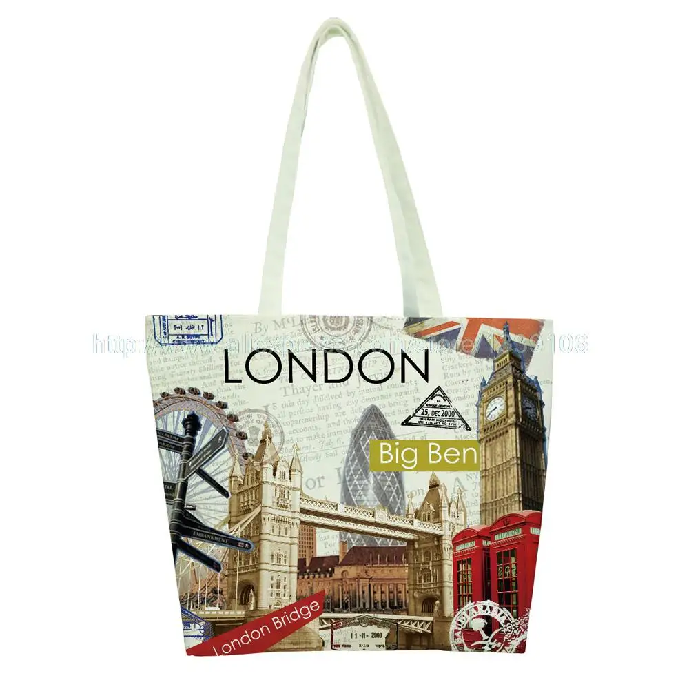 1pc Classical Fashion London Style Print Custom Vintage Reusable Aeproduct Getsubject