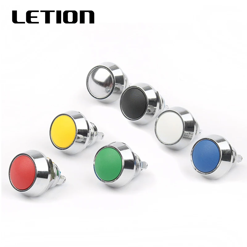 

12MM metal button, self-recovery button, round head start switch, car modification, access control, seven colors