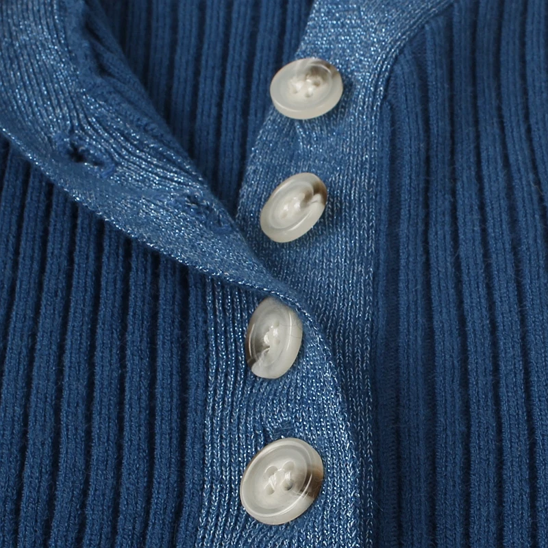 GIGOGOU, блестящий женский свитер с v-образным вырезом и люрексом, осенне-зимний теплый пуловер, джемпер, модный сексуальный базовый женский свитер