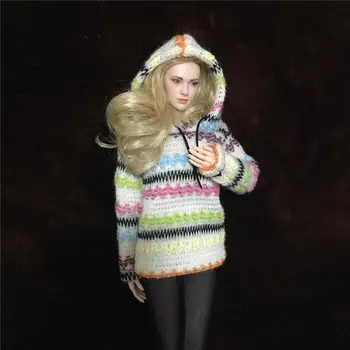 

1/6 Female Hoodie Sweater with Hat for 12''Figures
