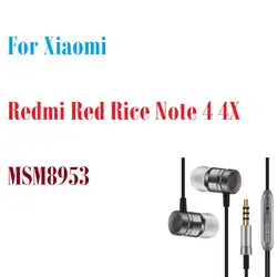 Professional наушники тяжелый бас Музыка динамик для Xiaomi Redmi Red rice Note 4 4X MSM8953 fone де ouvido с микрофоном