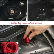Parafuso de liga de alumínio com absorção de choque, capa protetora de porca para nissan qashqai X-TRAIL rogue mazda atence CX-5 asx