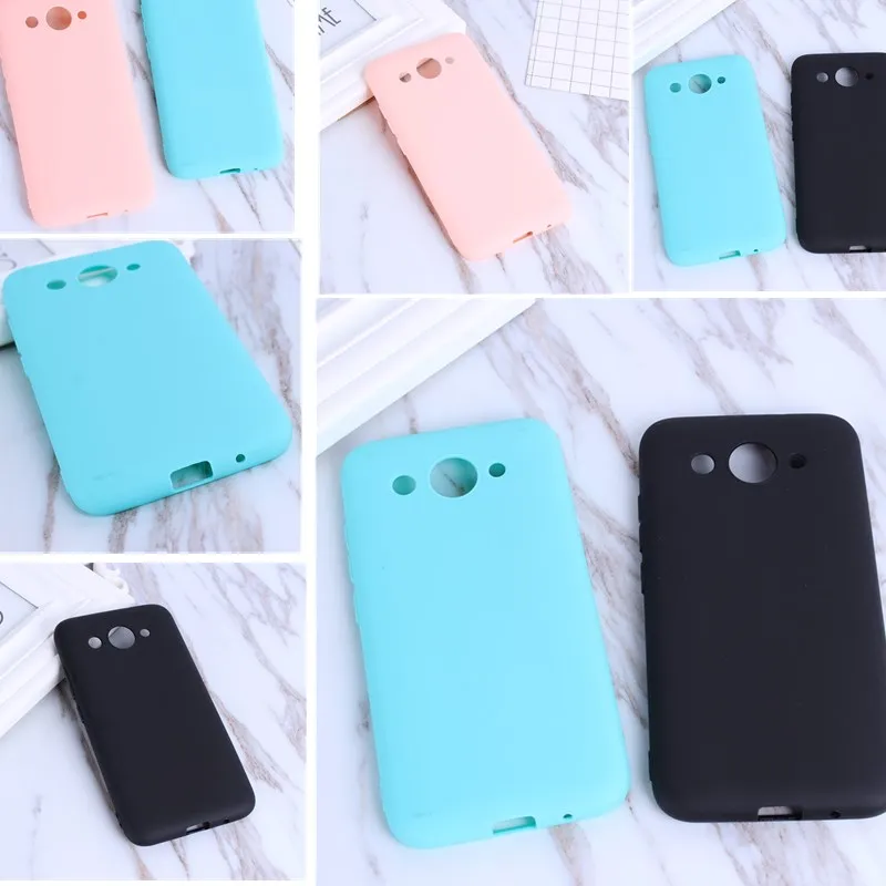 

Silicone Cover For Huawei P9 Lite Case Pink Blue Black Solid color Cute Phone Cases for Huawei P10 lite Y3 Y5 Y6 2017 Funda