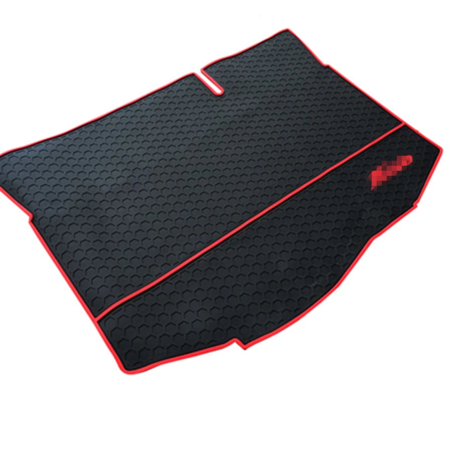 

For Ford Fiesta Hatchback 2009-2017 Dedicated Car Cargo Rear Trunk Mat Boot Liner Tray Rubber Texture All Weather Waterproof