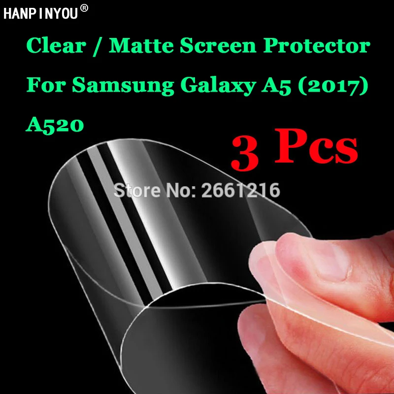 3 шт./лот для Samsung Galaxy A5 (2017) A520 5 2 дюйма HD Прозрачная/Антибликовая матовая защитная