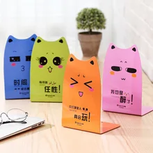 Kawaii 2Pc/lot Metal Bookends Decorative Bookend Cute Animal Book Holder for Reading Support Essential Book Stand desk organizer