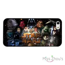 Star Wars Characters Collage back skins mobile cellphone cases for iphone 4 4s 5 5s 5c