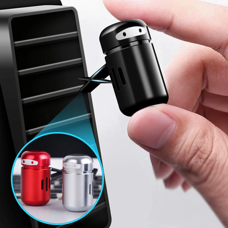 

Car Freshener Alloy Mini Robot Vent Clip Perfume Diffuser in the Car Air Conditioning Clip Magnet Diffuser solid perfume