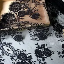 GLace 3 м/лот экспорт мягкой кожи хлопка текстуры перспектива кружево с ресничками ткань платье Свадебное кружево ткань для платья TX701