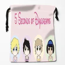 Заказ 5 секунд лета шнурок сумки на заказ сумки для хранения Подарочные мешки с принтом компрессионный тип сумки