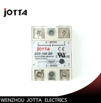

SSR -100DD DC control DC SSR white shell Single phase Solid state relay 100A input 3-32V DC output 5~60V DC