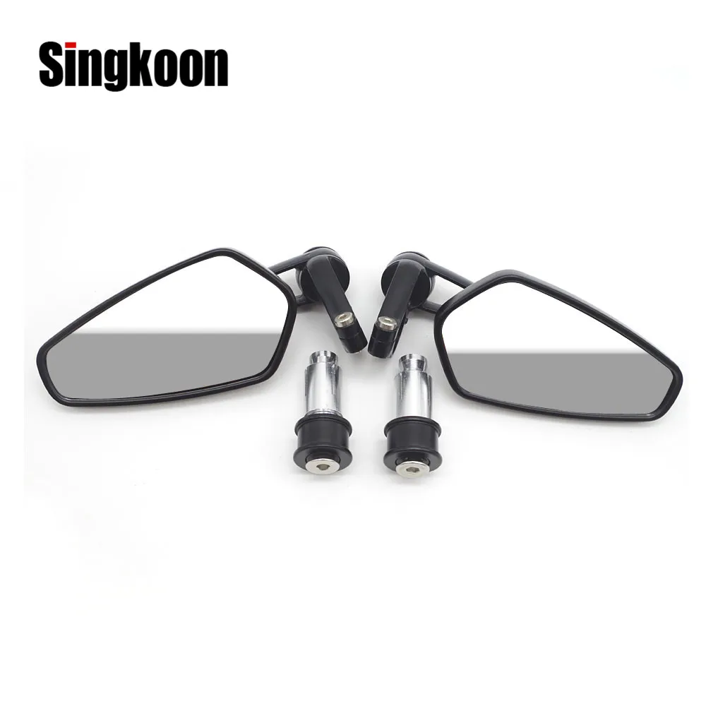 

22mm Universal Motorcycle Mirror Handlebar Ends Rearview Side Mirrors Retro FOR yamaha mt 03 bmw r1200rt f800r honda msx 125