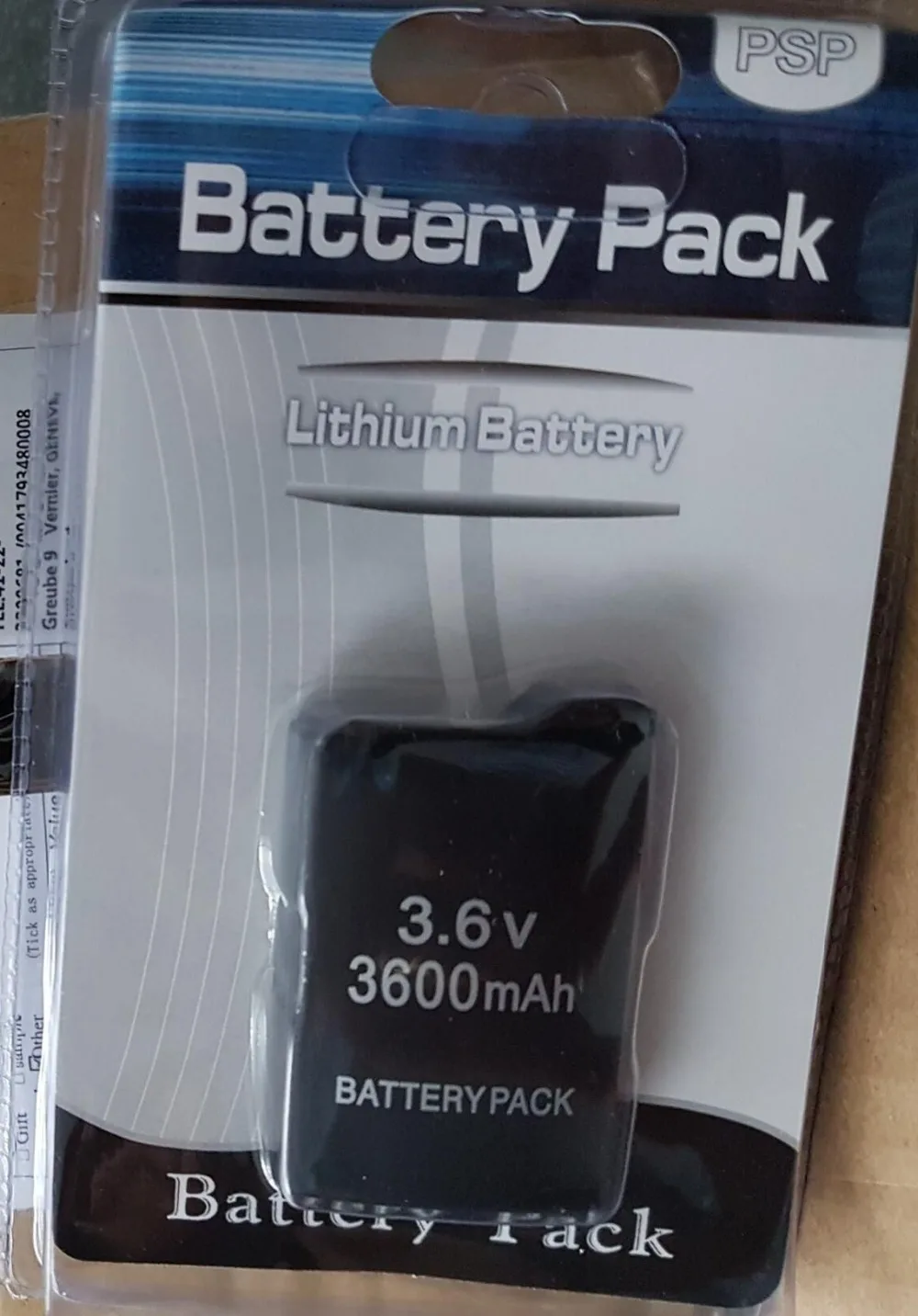 3600 mAh battery for Sony PSP 1000 for PSP1000 for Sony PlayStation For