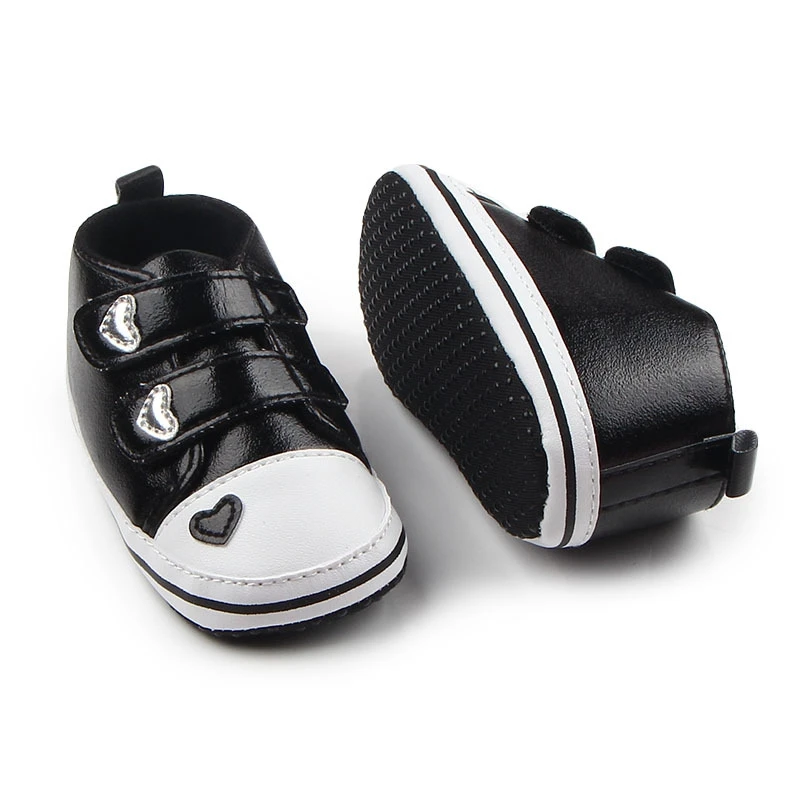 Bebe/Обувь для новорожденных девочек; классические первые ходунки в форме сердца из искусственной кожи