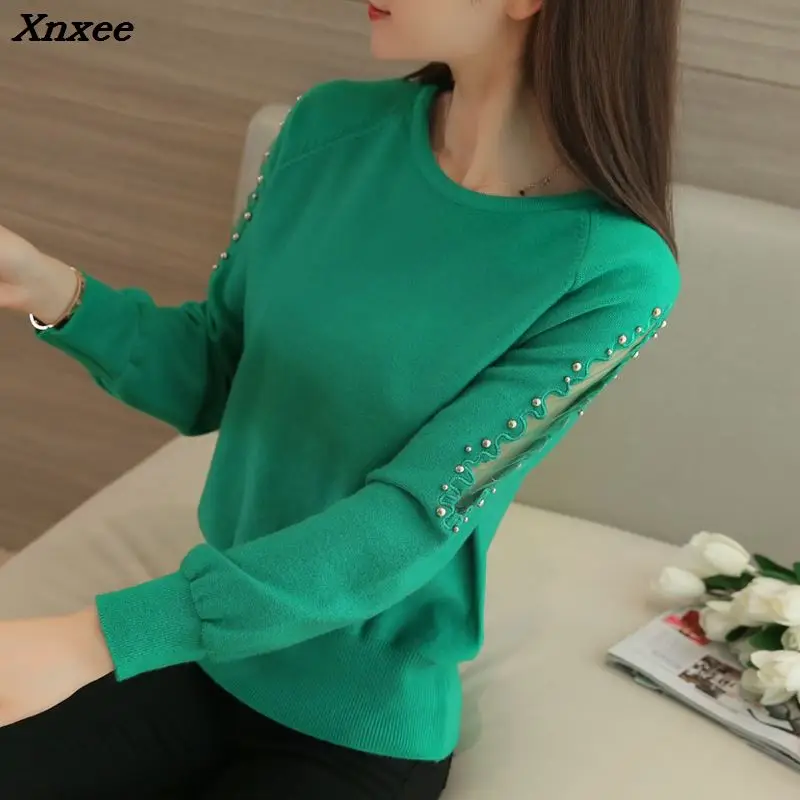 2018 New women sweater Fashion spring Autumn Hollow out Lace Beading long warm loose sweaters women Knitted pullover sweaters 2018 New women sweater Fashion spring Autumn Hollow out Lace Beading long warm loose sweaters women Knitted pullover sweaters