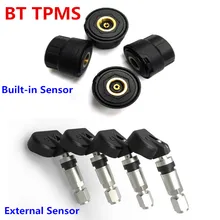 TPMS Car Tire Tyre Pressure Monitoring System Alarm External Built-in Sensor Bluetooth 4.0 For iPhone Android Mobile Phone APP