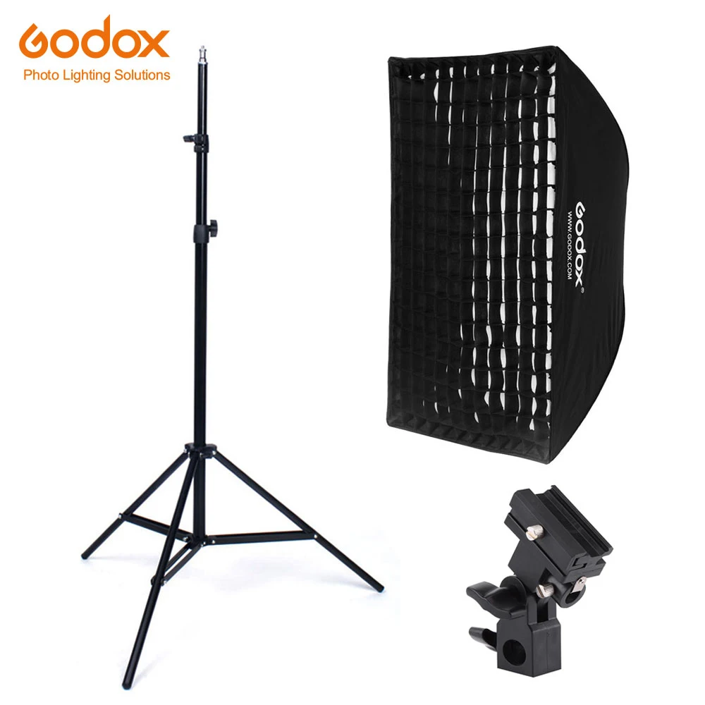 

Godox 50x70cm honeycomb Grid Umbrella Softbox bracket Light Stand Strobe Studio Flash Speedlight Photography