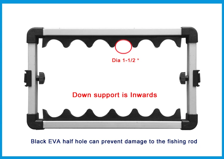 Держатель для удочки из алюминиевого сплава, подставка для удочки, набор для удочки, емкость 12 шт., все виды Удочек