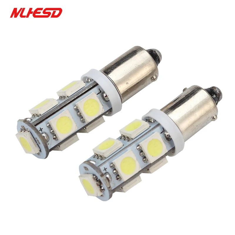 10 шт. автомобисветодиодный светодиодные лампы BA9S 9SMD 5050 LED 6523 1895 H6W T4W 9 светодиодный