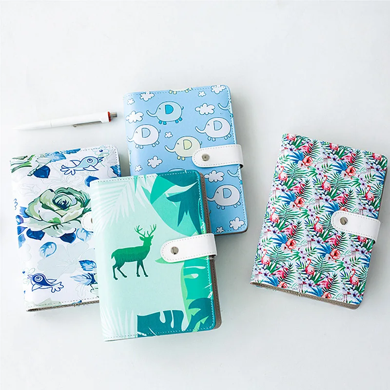 K & KBOOK милый креативный мультяшный кожаный школьный спиральный дневник