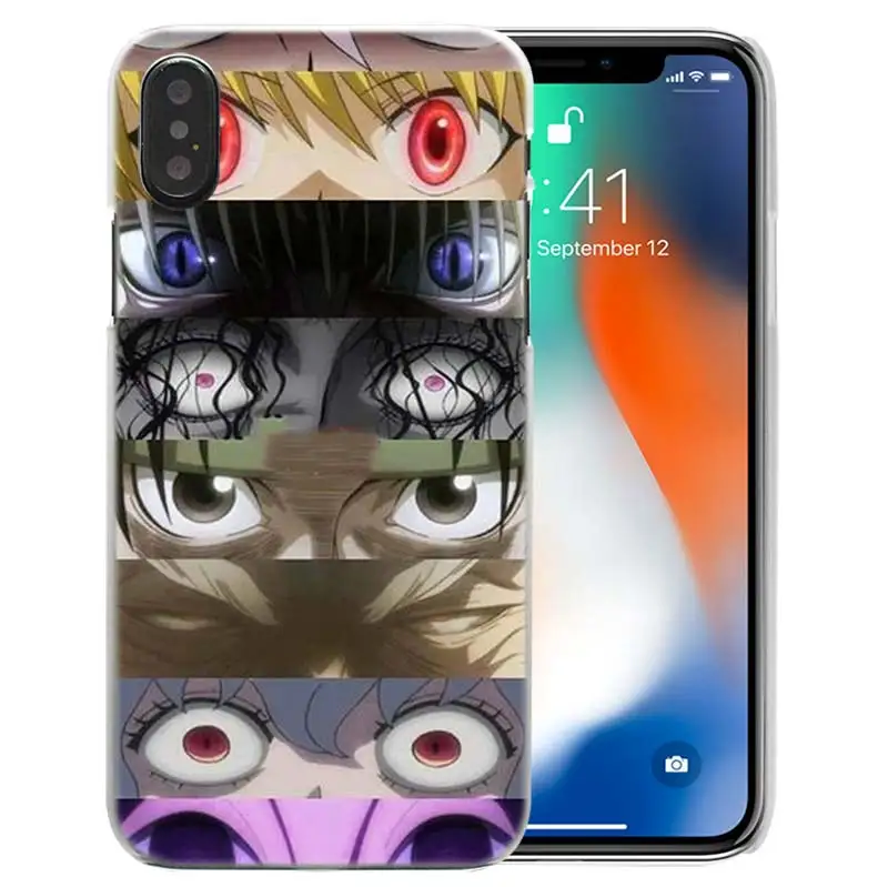 Чехол Hisoka Hunter Аниме для iPhone XS Max XR X или 10 6 6S 7 7S 8 Plus 5S SE 5 4S 4 5C Жесткий прозрачный пластиковый PC Coque Cover 11 Pro - Цвет: 07