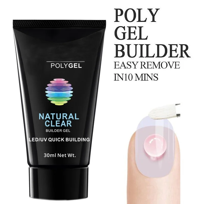 

Finger Extension Glue Quick Building UV 30ml Nail Tips Camouflage Nail Gel Soak Off Builder Gel Drop shipping