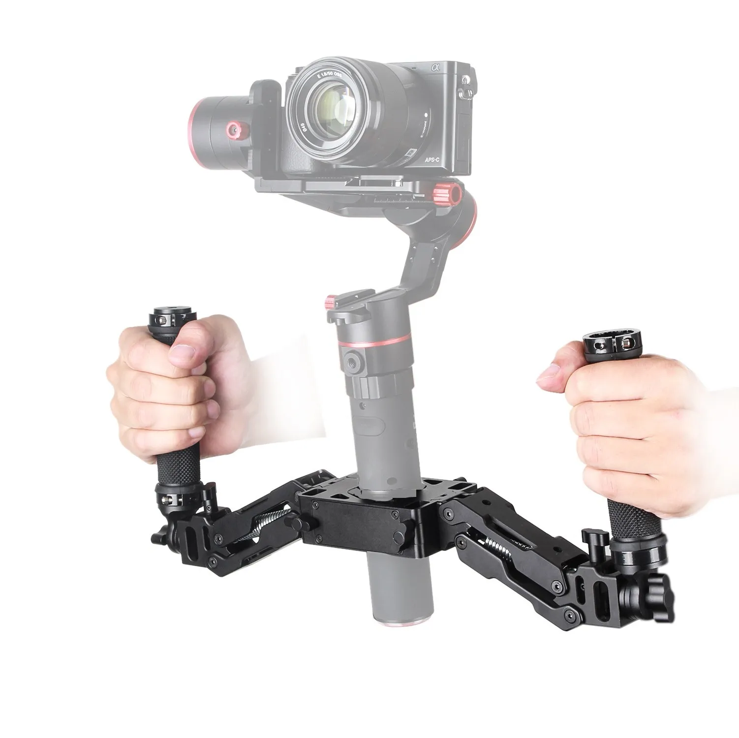 

EACHSHOT Spring Dual Handle Grip Handheld Handlebar Kit for Gimbal Zhiyun Crane Plus/Crane 2/Crane V2/Feiyu a1000/a2000/Gusen