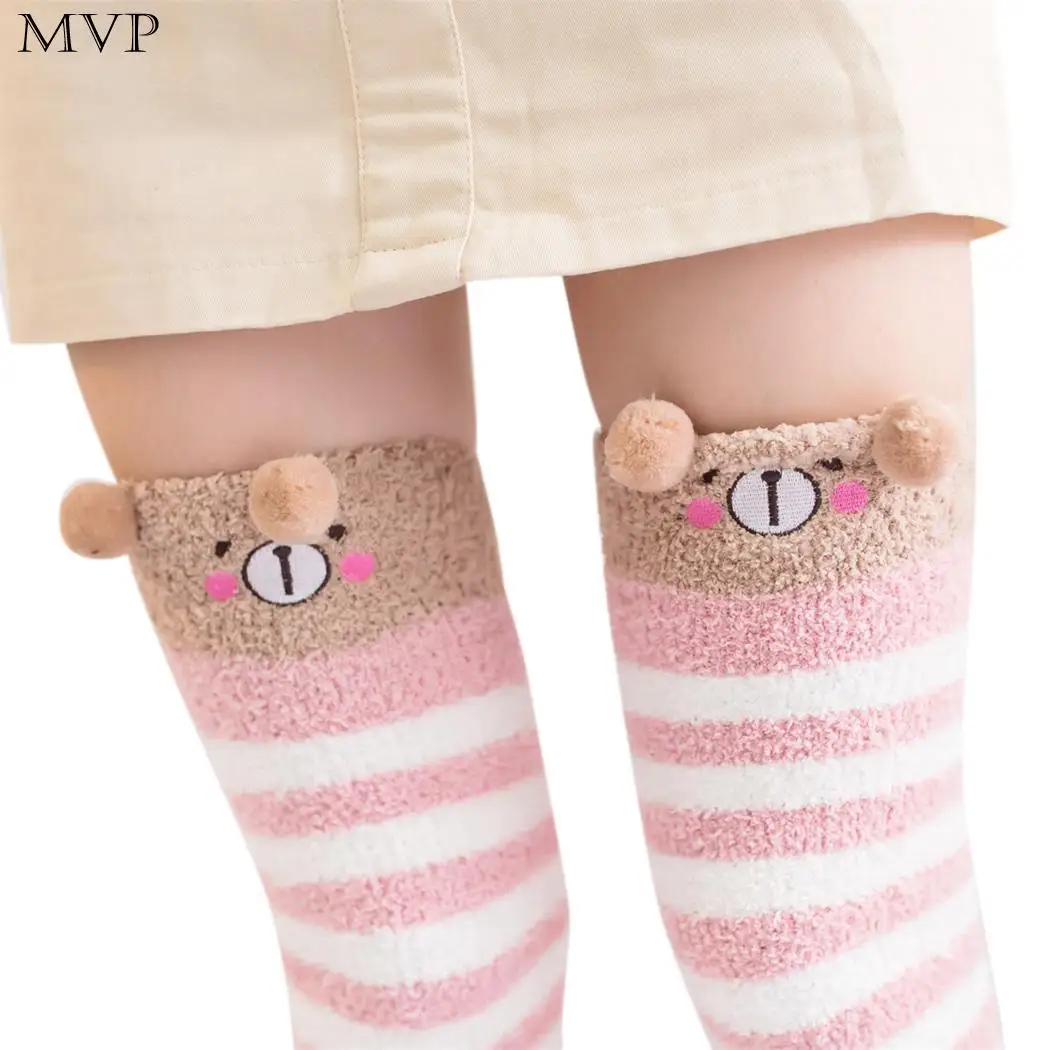 Новинка; Модные женские повседневные гольфы в полоску выше 11 цветов; пара носков с героями мультфильмов(2 шт.); гольфы