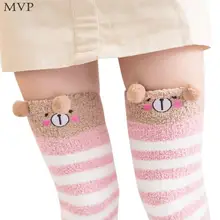 Новинка; Модные женские повседневные гольфы в полоску выше 11 цветов; пара носков с героями мультфильмов(2 шт.); гольфы