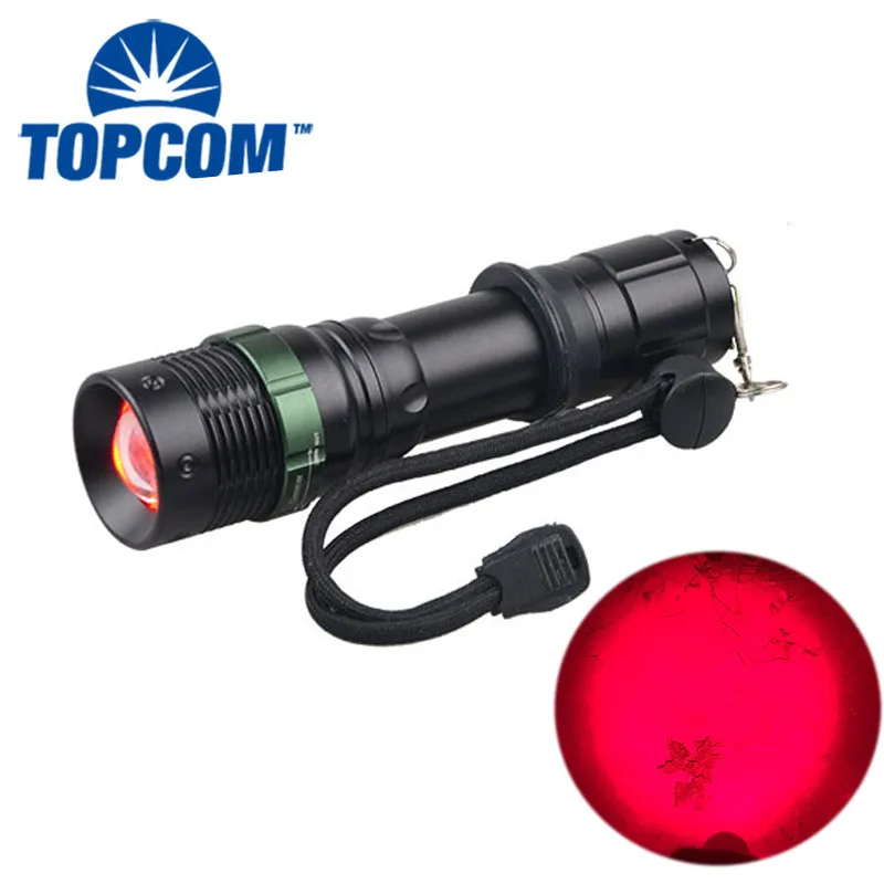 Red Led Flashlight 625nm Powerful Adjustable Emergency Red Led