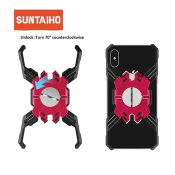 

Suntaiho for iPhone XR XS MAX case Armor Metal Shockproof Tank Case for iPhone 7 X 8 6 PLUS Hero Mechanical Arm Heavy Duty Cover