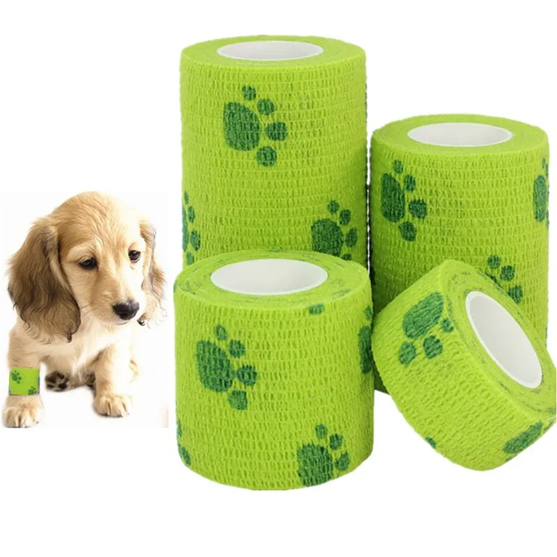 1 pcs Pet Cat Dog Elastic Bandage Multifunctional Pet Dog Medical Bandage Wrap Waterproof Self