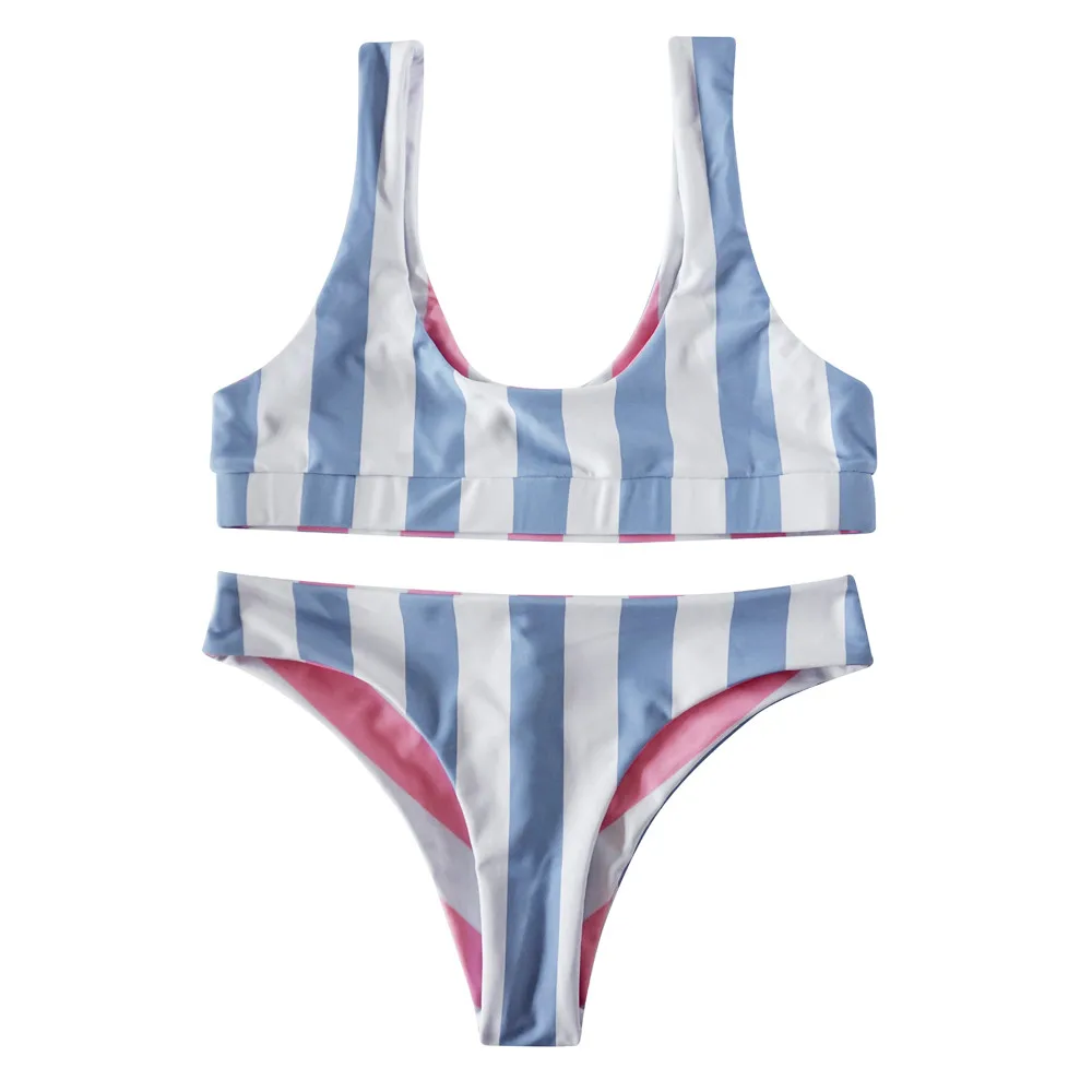 Blue Bikini Striped bikinis Push Up Women Blue Stripe Bikini Bra Swimsuit Bathing Beachwear Vikinis Para Mujer 2019 HTB108wJaPzuK1Rjy0Fpq6yEpFXaF - Blue Bikini Striped bikinis Push Up Women Blue Stripe Bikini Bra Swimsuit Bathing Beachwear Vikinis Para Mujer 2019