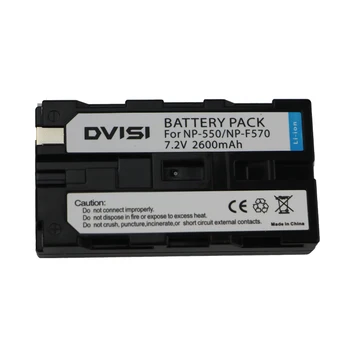 

DVISI 7.2V 2.6Ah NP-F550 NP-F570 Camera Battery for Sony CCD-RV100 RV200 CCD-SC5 CCD-SC9 CCD-TR1 TR215 CCD-TR940 CCD-TR917
