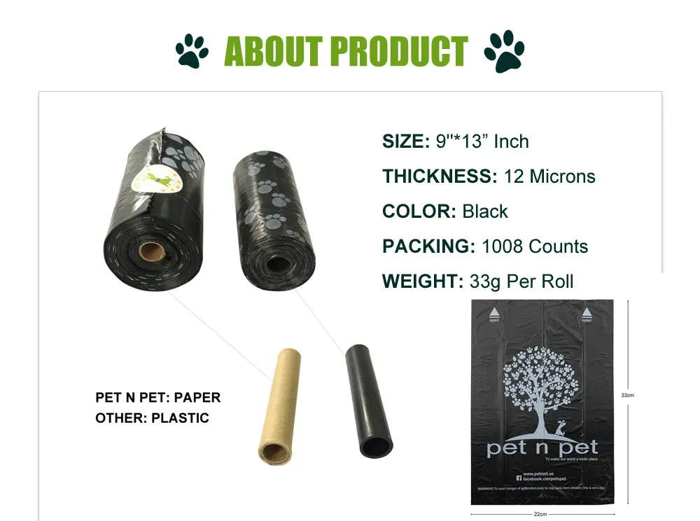 mícrons grandes sacos de lixo de gato preto unscented