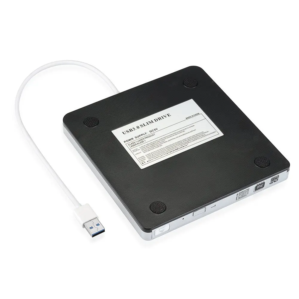 Внешний тонкий USB 3,0 DVD горелка DVD-RW VCD CD RW привод горелки Привод Superdrive портативный для Apple Mac MacBook Pro Air iMac PC