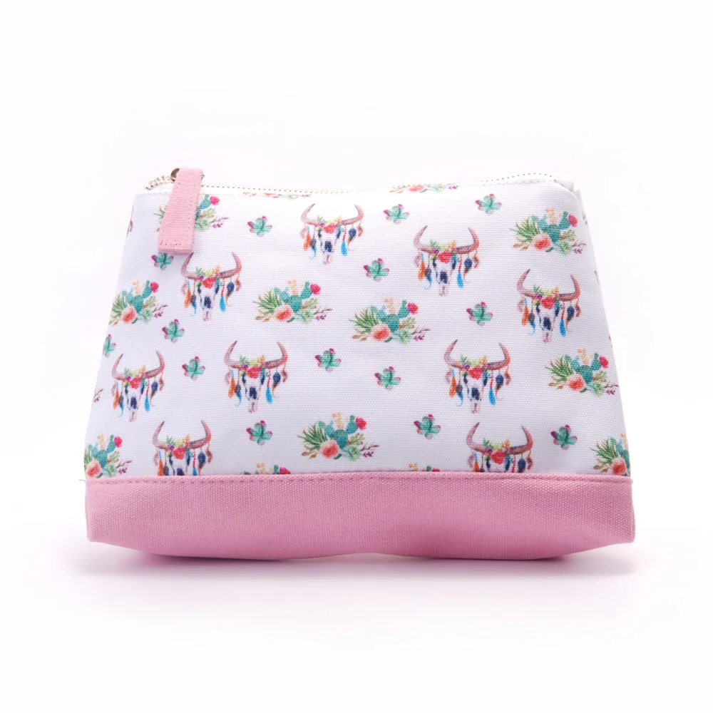 Triangle Arrow Boots Makeup Bag Wholesale Blanks Canvas Cactus Bullskull Cosmetic Bags Wedding ...