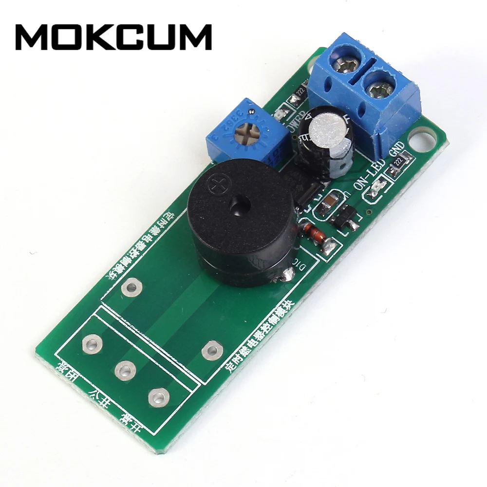 

12V B Sound Buzzer Module Alarm Time Relay Control Module Adjustable Reverse Gear Prompt Tone Signal Beep Power Prompt