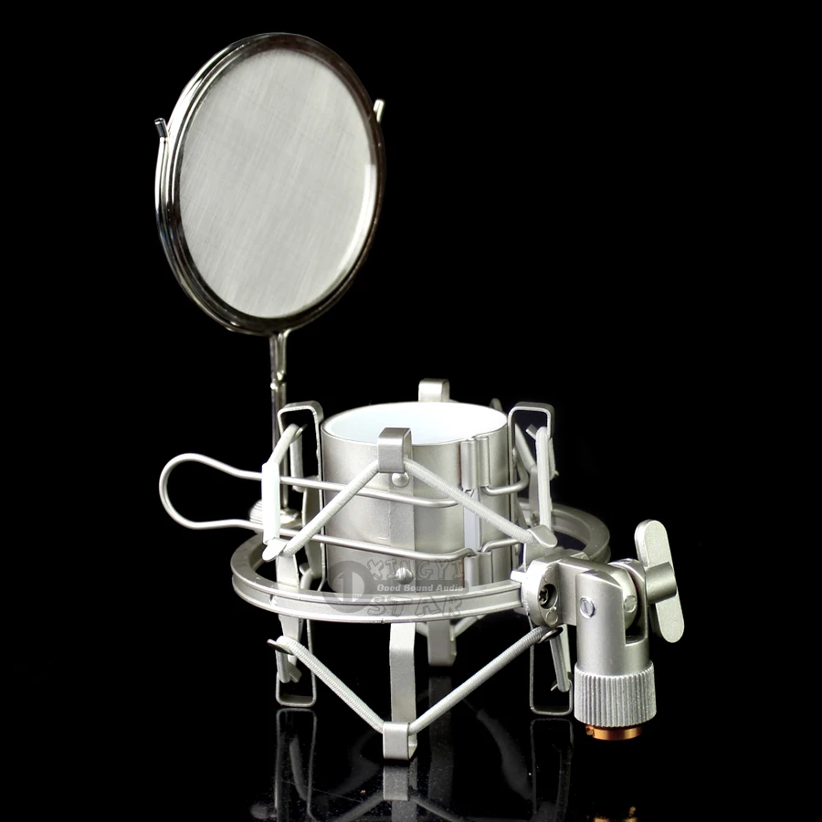 

Metal Spider Microphone Shock Mount Stand Wind Screen Pop Filter Mic Isolation Shield Shockmount For CAD Karaoke GXL2200 GXL3000