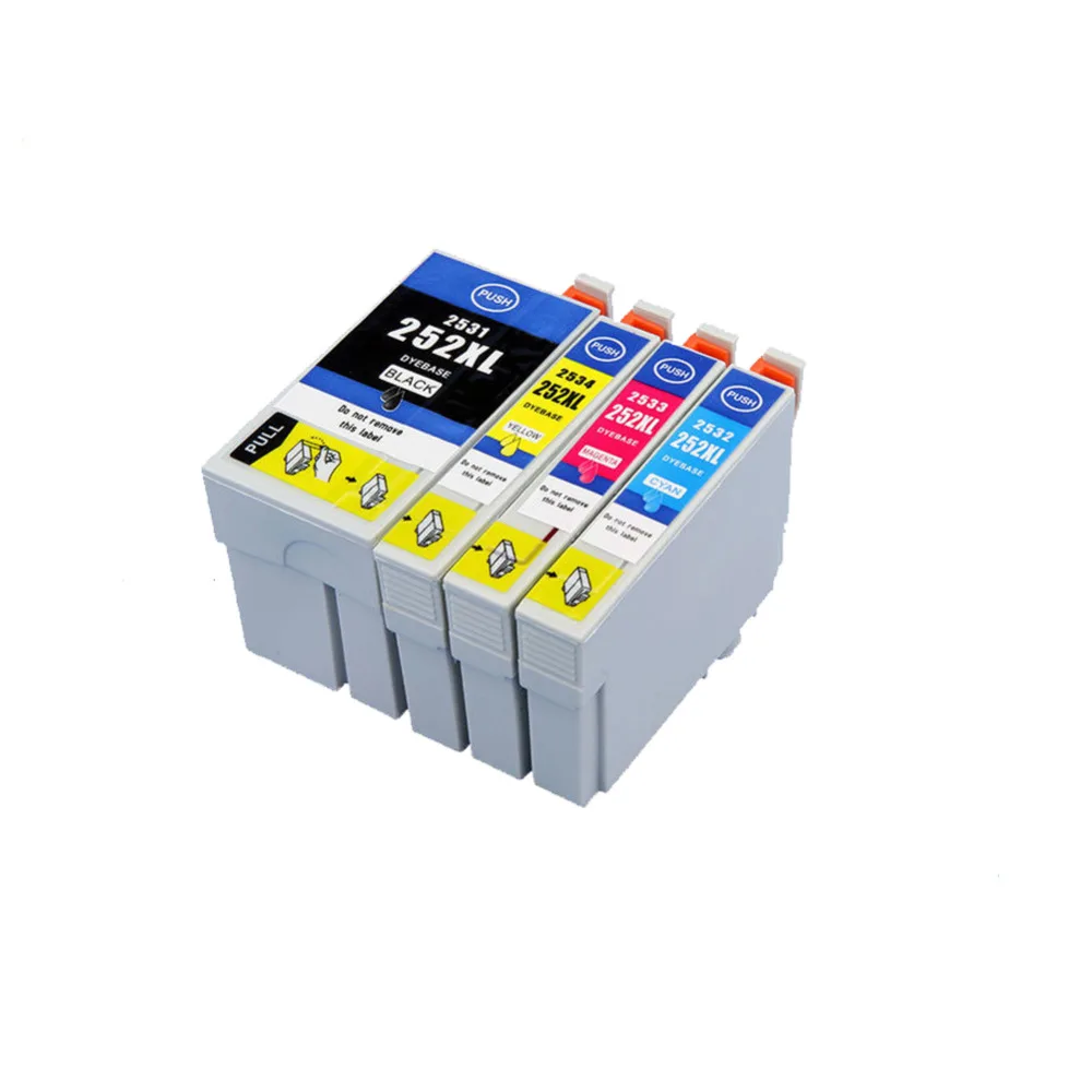 HTL совместимый для 252XL 254XL чернильный картридж Epson WorkForce WF3620 3640 7110 7610 7620|Чернильные
