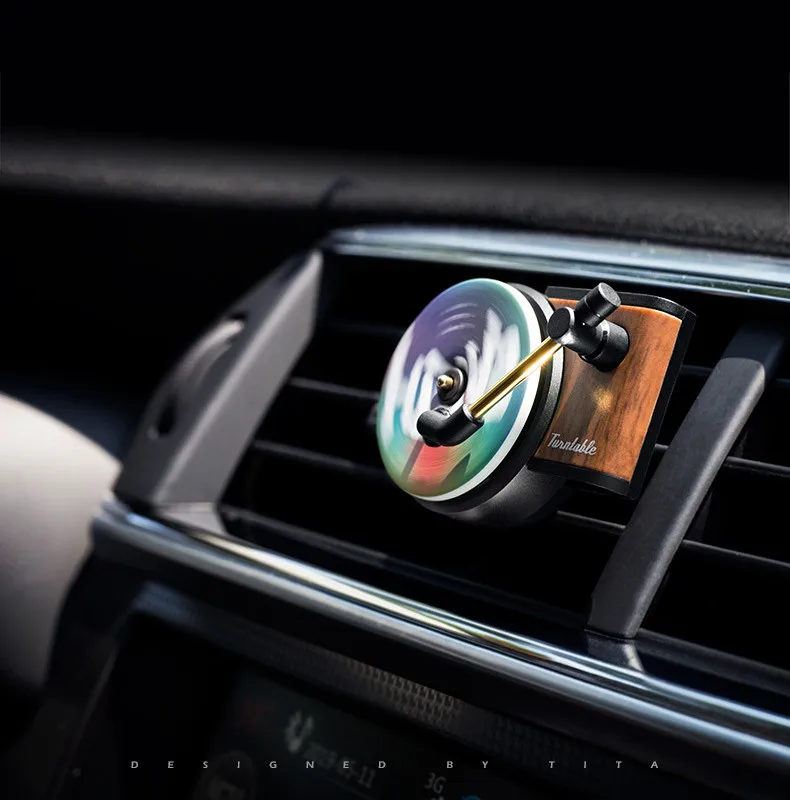 

TITA Recorder Car Aromatherapy Turntable Car Air Freshener Air Vent Aromatherapy Aroma Car Perfume Diffuser